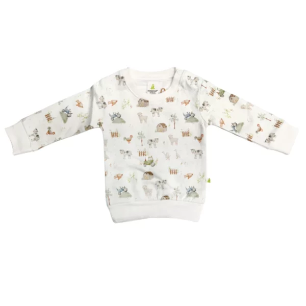 ib96160 cotton fleece jumper farm life