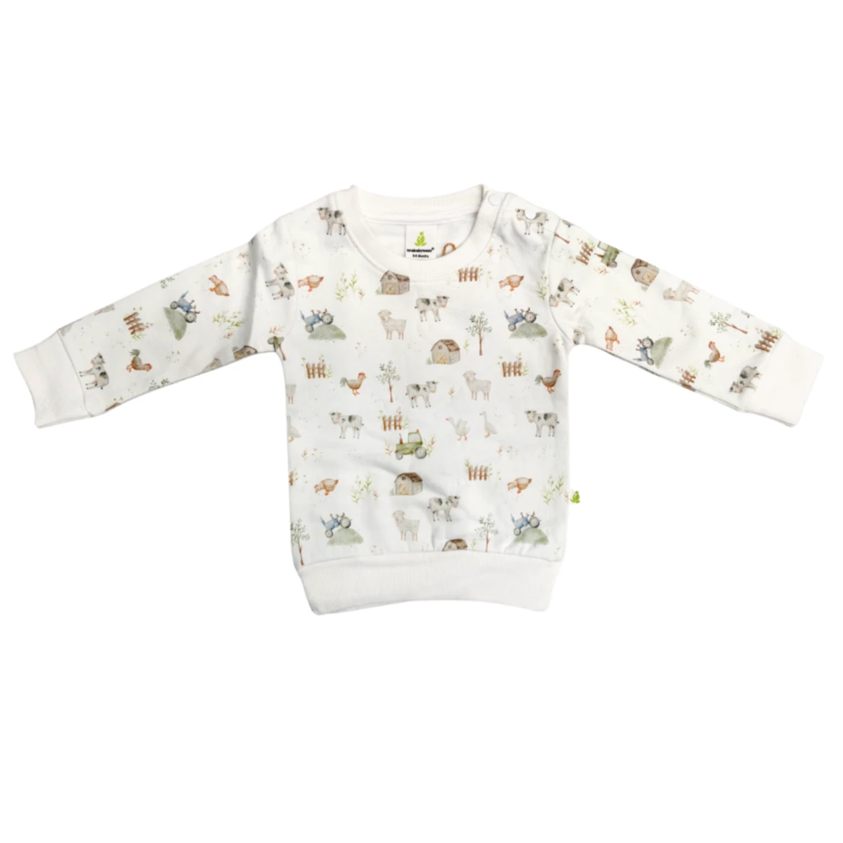 ib96160 cotton fleece jumper farm life