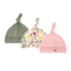 lv00105 knotted beanie floral 3pk 0 6m 1