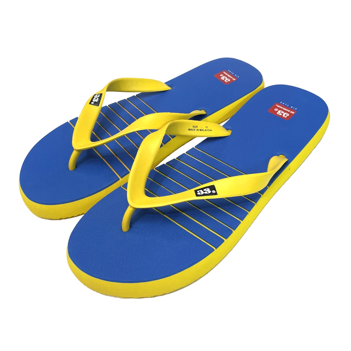 men's jandal j3 blue yellow 1