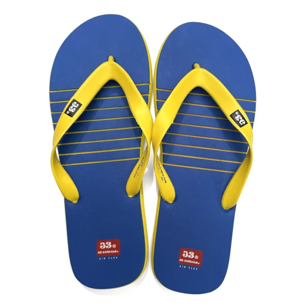 men's jandal j3 blue yellow 2