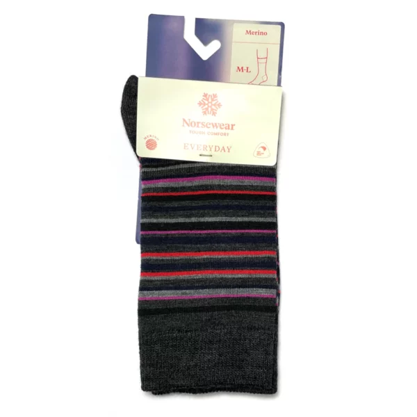 norsewear fine line stripe charcoal 1