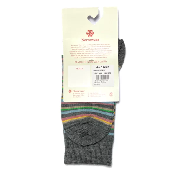 norsewear fine line stripe grey mix 2