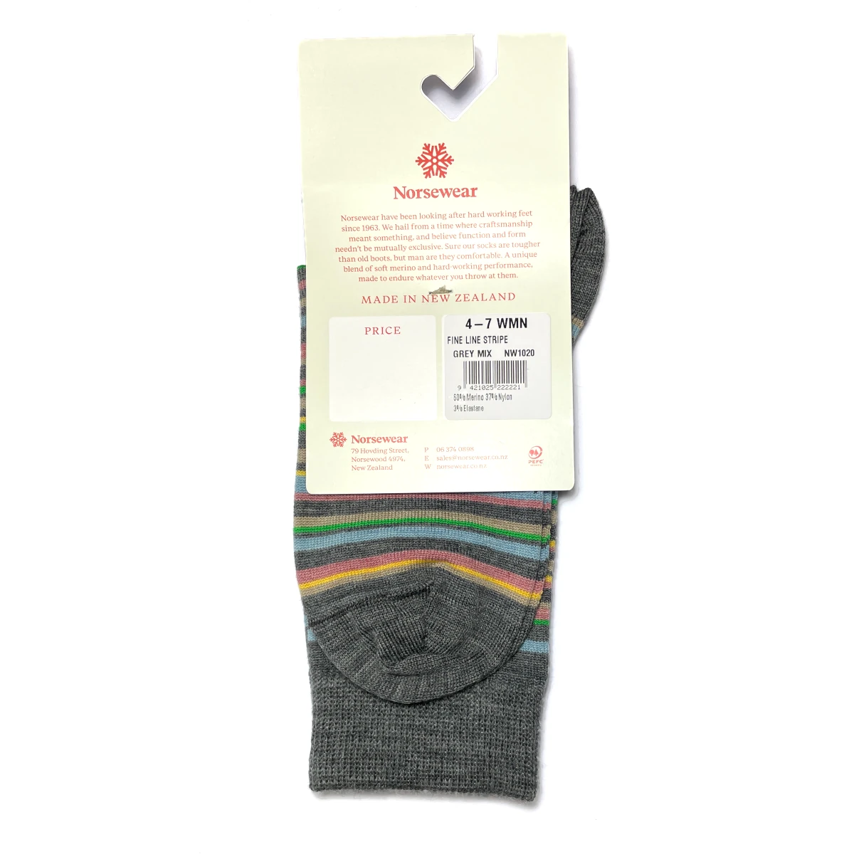norsewear fine line stripe grey mix 2