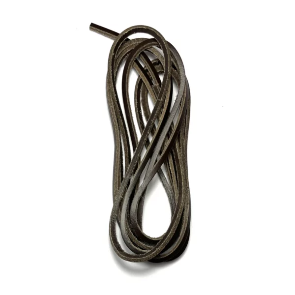 tedd's laces leather boat dark brown