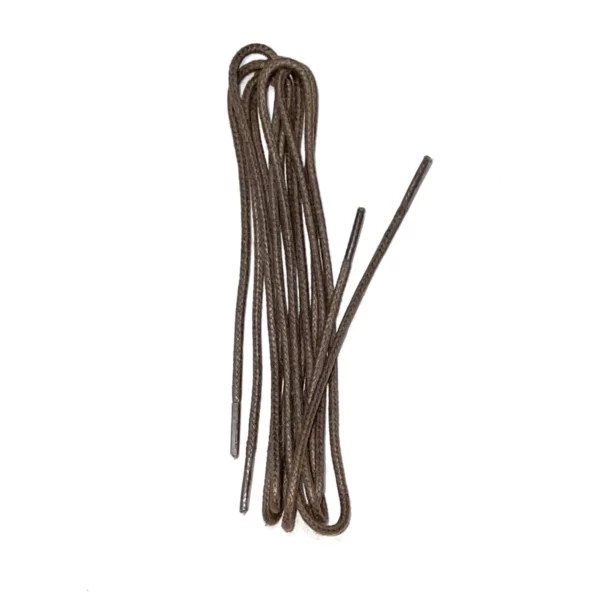 tedd's laces thin waxed brown