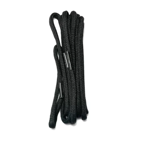 tedds plain corded round laces black