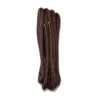 tedds plain corded round laces brown