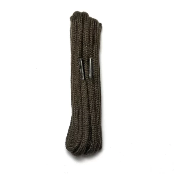 tedds plain corded round laces dark brown