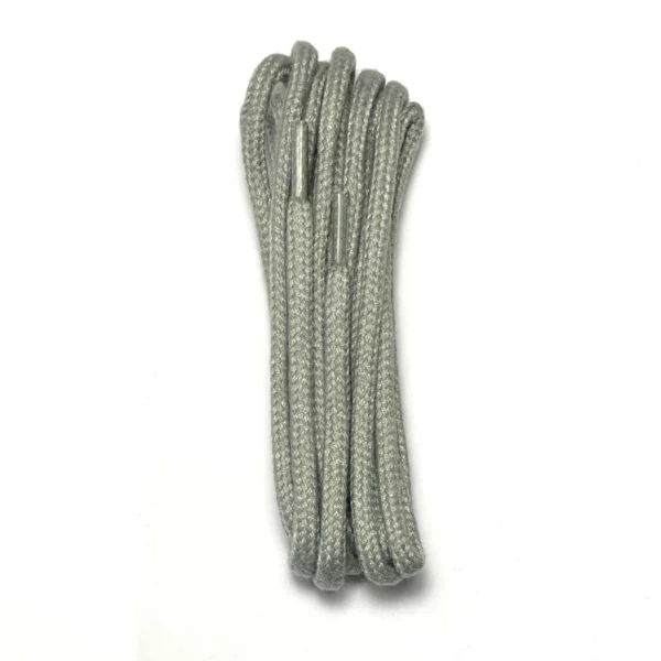 tedds plain corded round laces grey