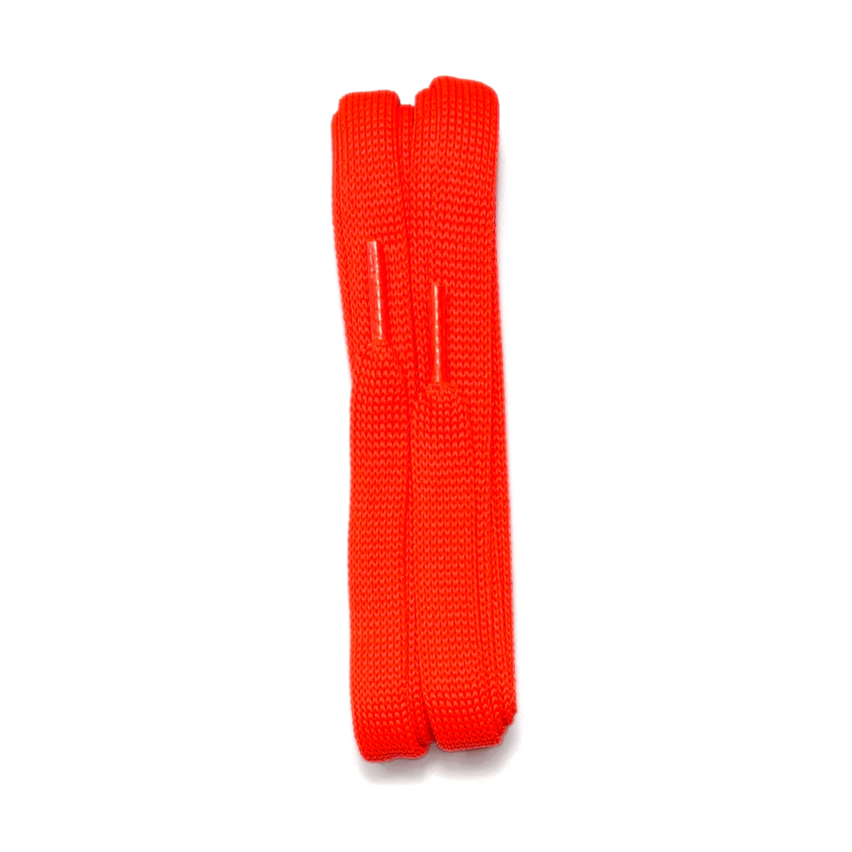 tedds plain flat laces fluo orange