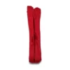 tedds plain flat laces red
