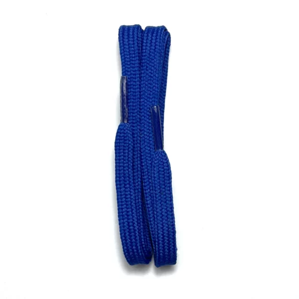 tedds plain flat laces royal blue 1
