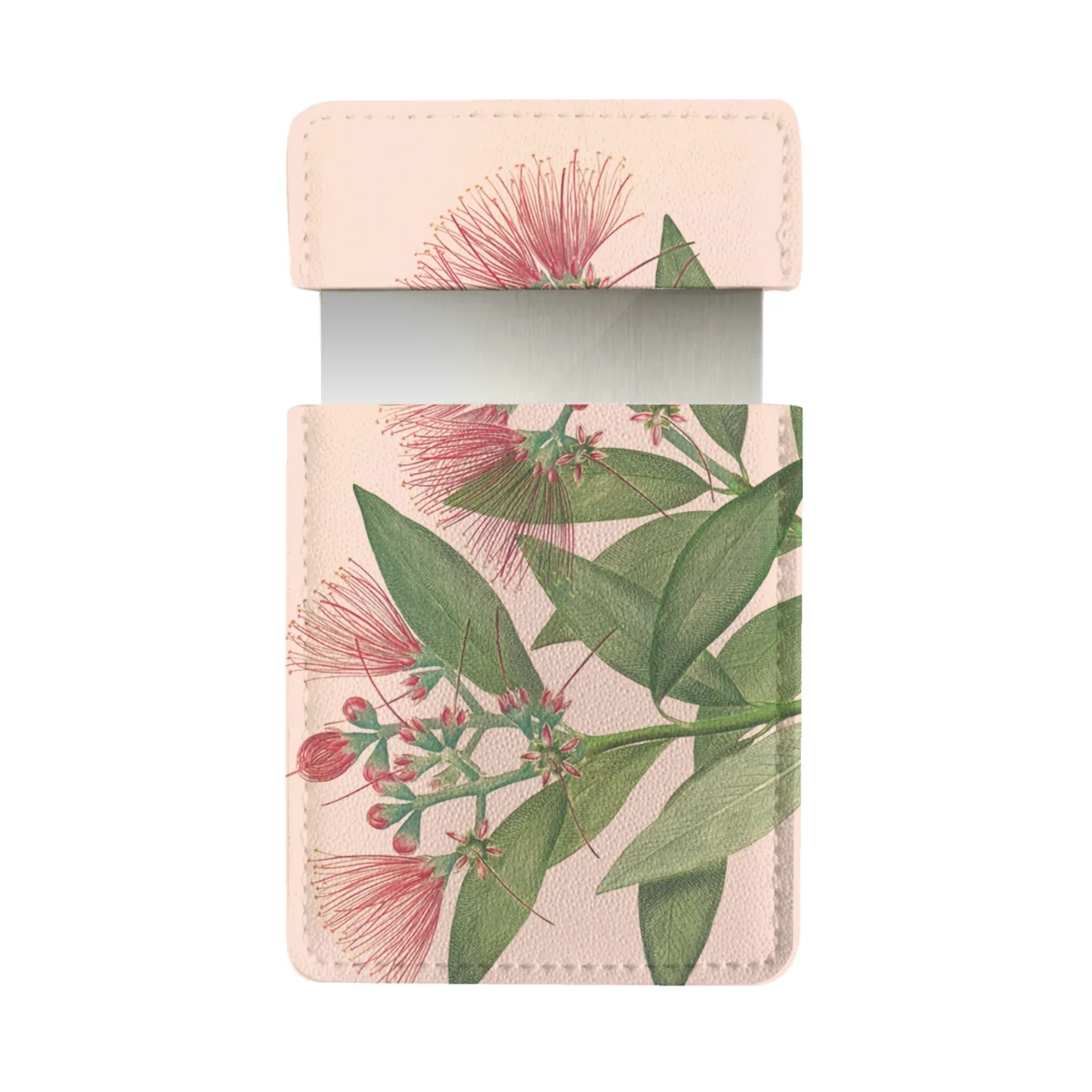 100percentnz vintage botanical pohutukawa pocket mirror