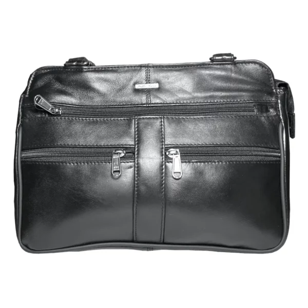 bella ricca waiau ladies leather handbag black 2