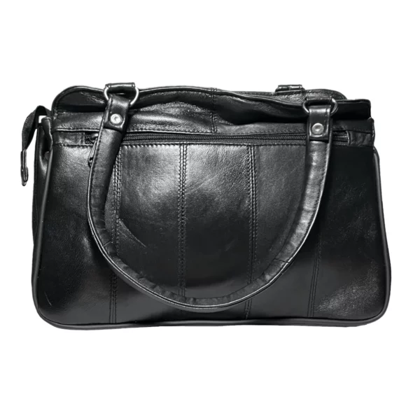 bella ricca waiau ladies leather handbag black 3