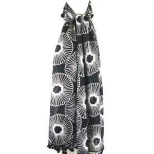 bloom black scarf