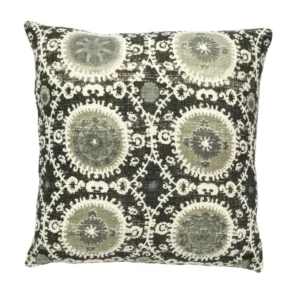 floressents mosaic black cushion
