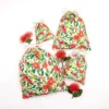 pohutukawa print drawstring bag set 3