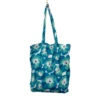 poppy turquoise tote bag
