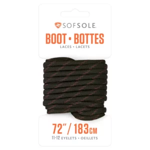 sof sole boot 72 inch laces black tan