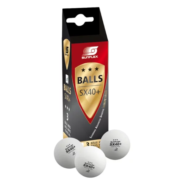 sunflex tt balls sx40+ 3pk white 2
