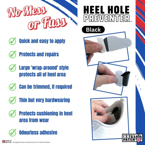 trainer armour heel hole preventer black 4