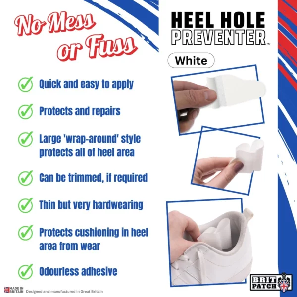 trainer armour heel hole preventer white 4