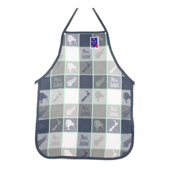 apron map kiwi grey