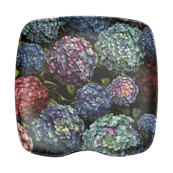 bamboo spoon rest hydrangea bouquet