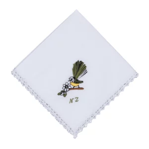 embroidered handkerchief fantail