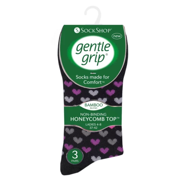 gentle grip ladies 3pack bamboo black berry 1