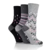 gentle grip ladies 3pack bamboo grey 2