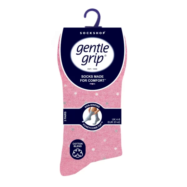 gentle grip ladies 3pack dots light mix 1