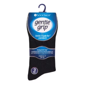 gentle grip mens 3pack black navy grey 1