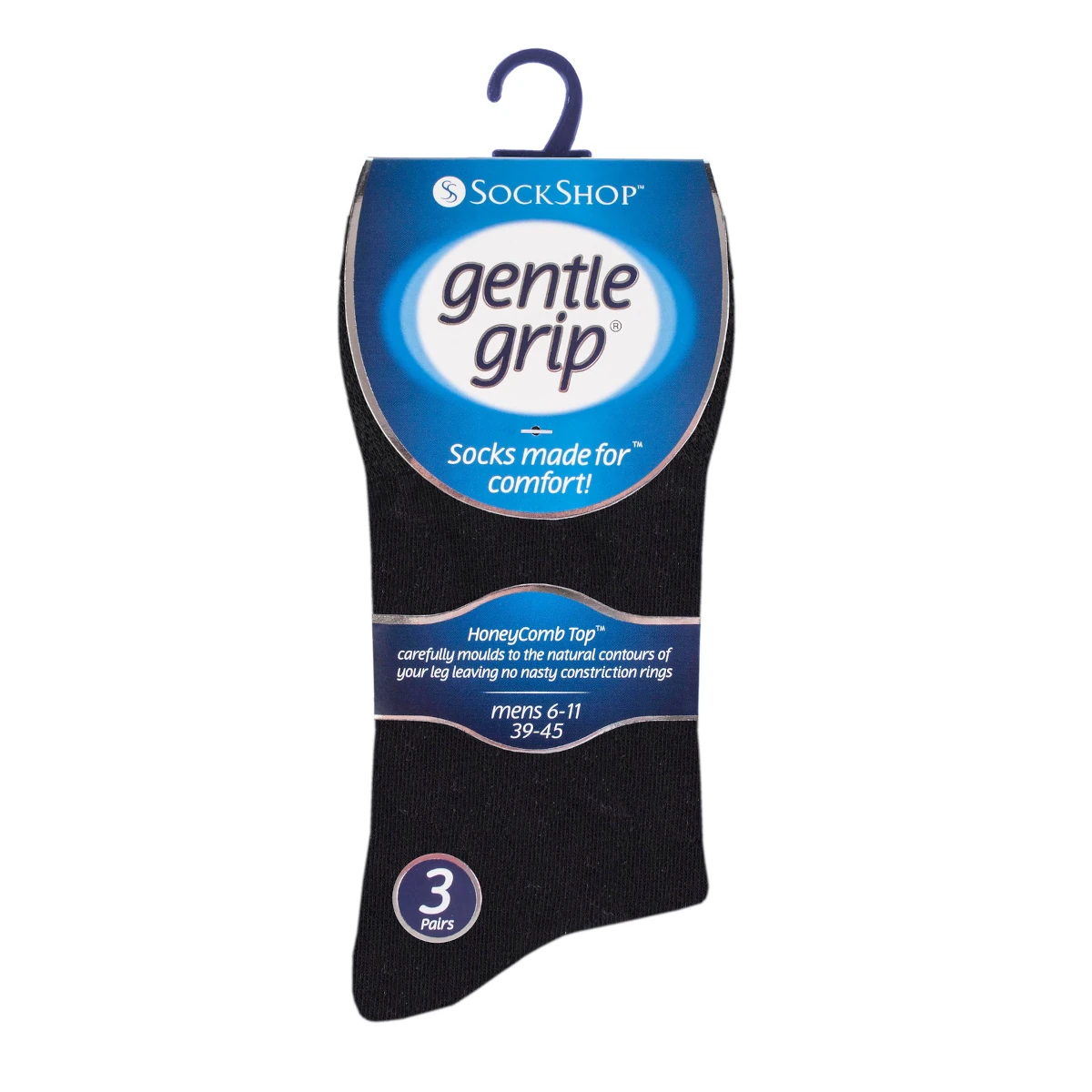 gentle grip mens 3pack black navy grey 1