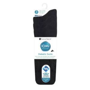 iomi footnurse cushion foot diabetic 3 pack black 1