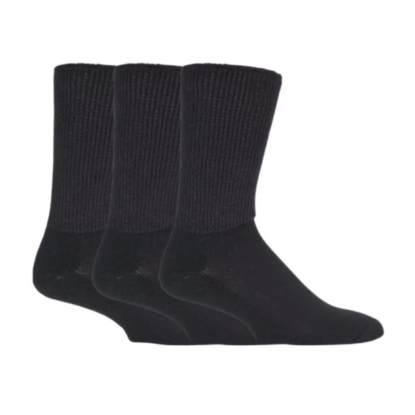 iomi footnurse cushion foot diabetic 3 pack black 2