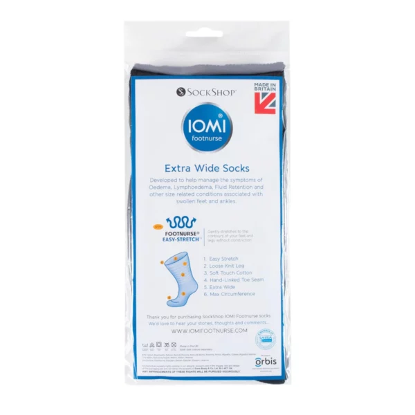 iomi footnurse extra wide oedema socks 1