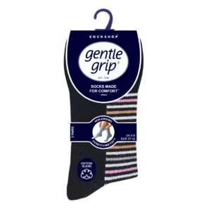 ladies gentle grip 3pack babylon black taupe 1