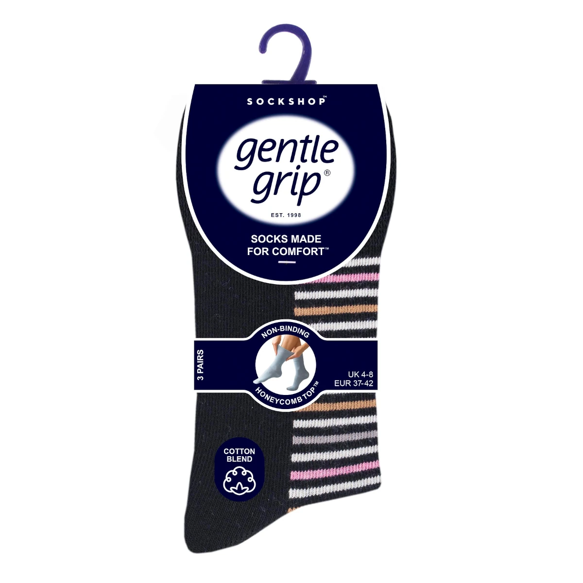 ladies gentle grip 3pack babylon black taupe 1