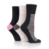 ladies gentle grip 3pack babylon black taupe 2