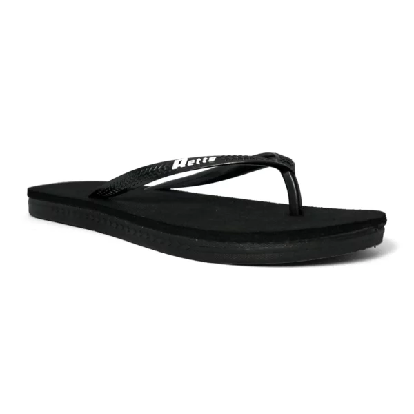 retts ladies jandals black 1