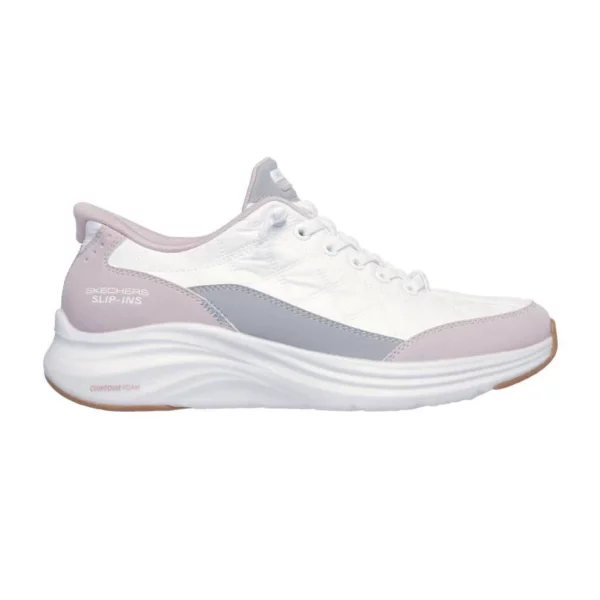 skechers contour foam cozy fit white lavender 2