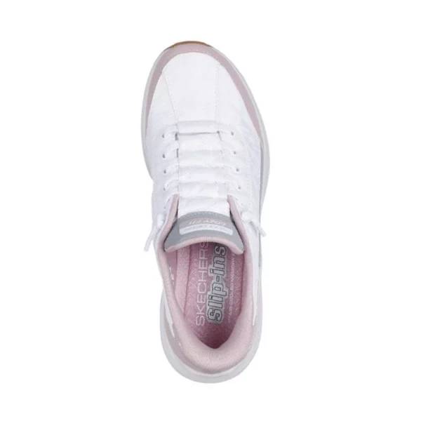 skechers contour foam cozy fit white lavender 4