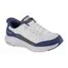 skechers contour foam cozy fit white navy 1