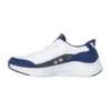 skechers contour foam cozy fit white navy 3