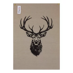 stag large print tea towel