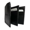 w505 down under leather billfold black 1