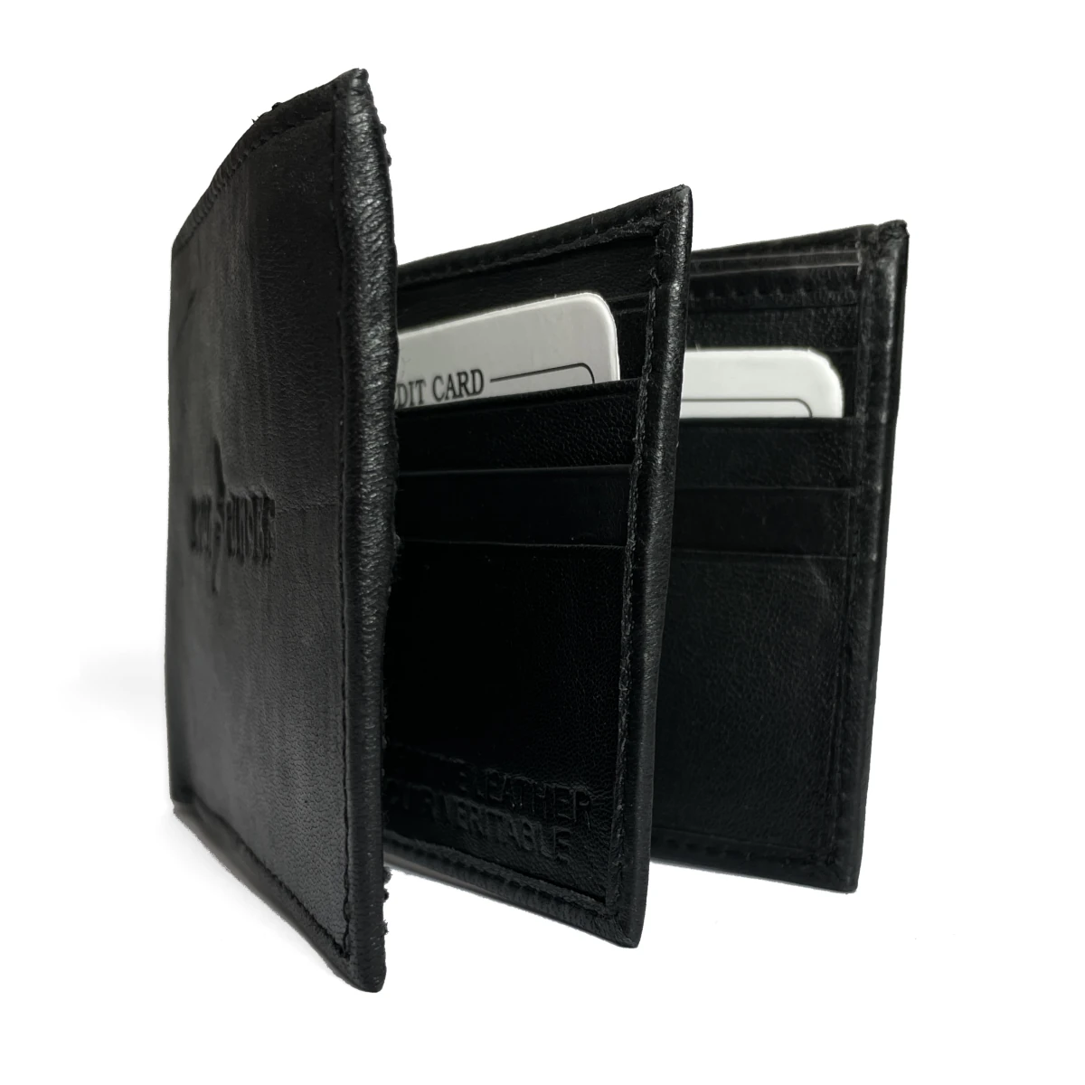 w505 down under leather billfold black 1